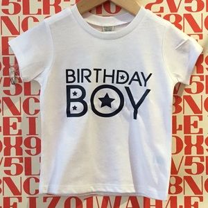 Dylan & Danny Birthday Boy Tee, New from Boutique